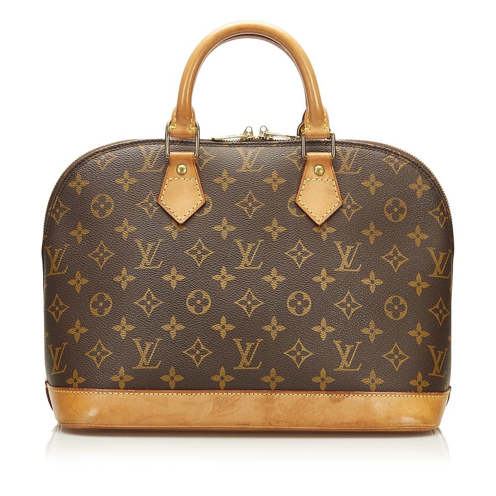 Pre-owned Louis Vuitton Monogram Alma Brown