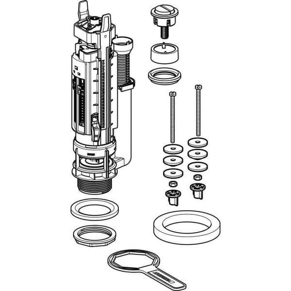 Geberit batteri av Scarico Type 290 (282.350.21.2)