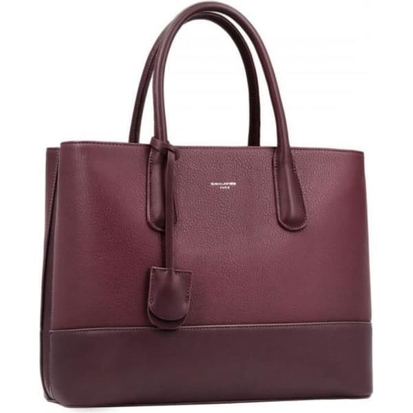 David Jones - Handväska i PU-läder i stor storlek för kvinnor - Elegant crossbody axelväska - Business Running City - Röd