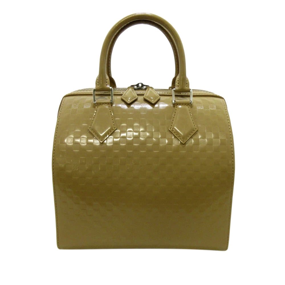 Pre-owned Louis Vuitton Damier Facette Speedy Cube MM Brown