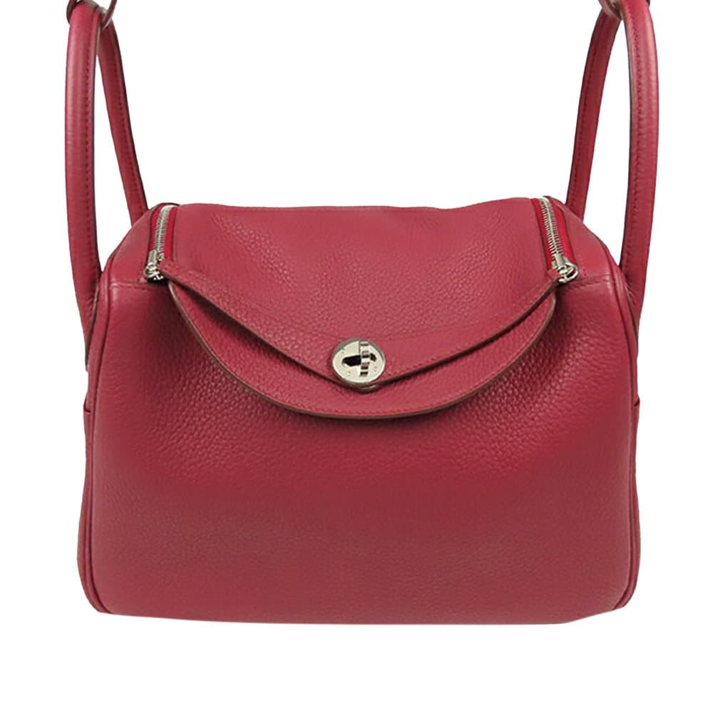 Pre-owned Hermes Lindy 30 Red