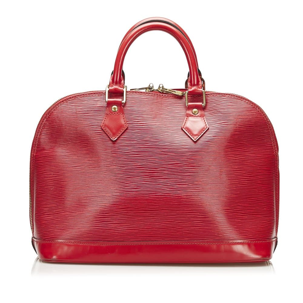 Pre-owned Louis Vuitton Epi Alma PM Red