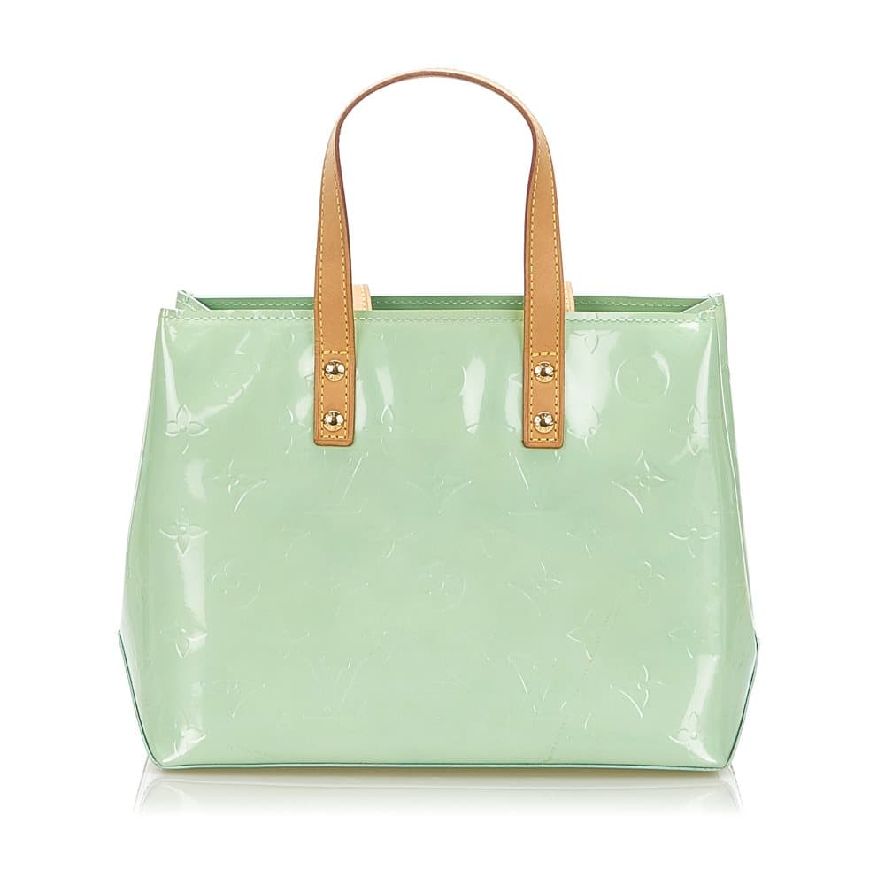 Pre-owned Louis Vuitton Vernis Reade PM Green