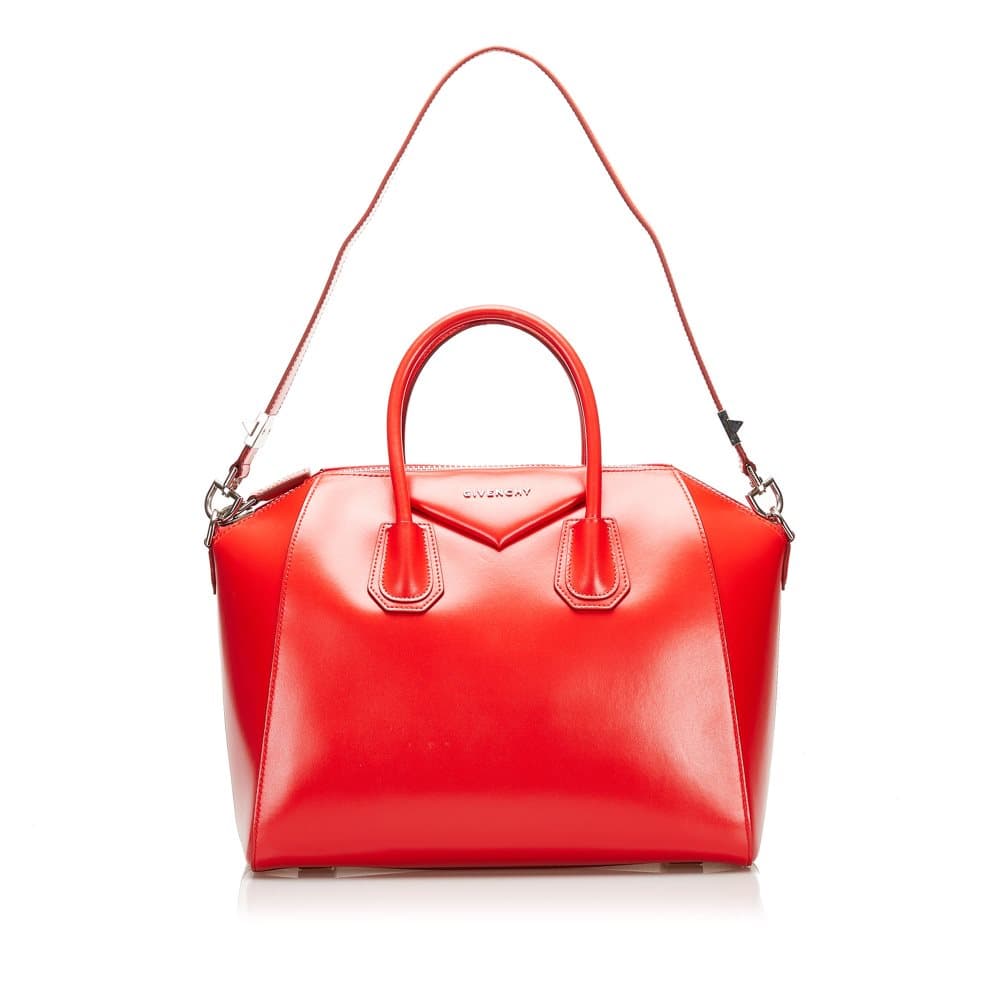 Pre-owned Givenchy Antigona Satchel Red