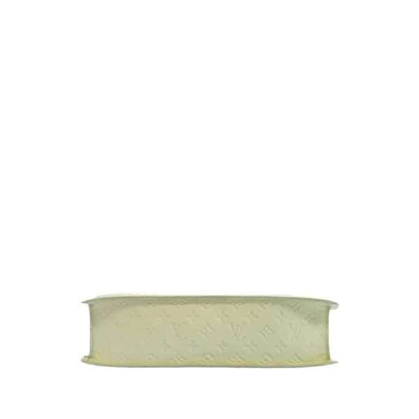 Pre-owned Louis Vuitton Monogram Taurillon Sac Plat White