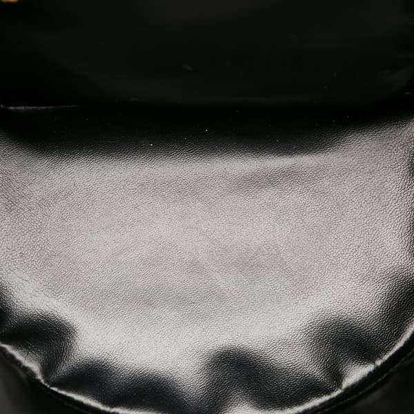 Pre-owned Chanel Caviar Chevron Vanity Case Black