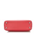 Miniatyrbild 4 av 10: Pre-owned Louis Vuitton Taurillon Capucines BB Red