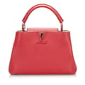Miniatyrbild 1 av 10: Pre-owned Louis Vuitton Taurillon Capucines BB Red