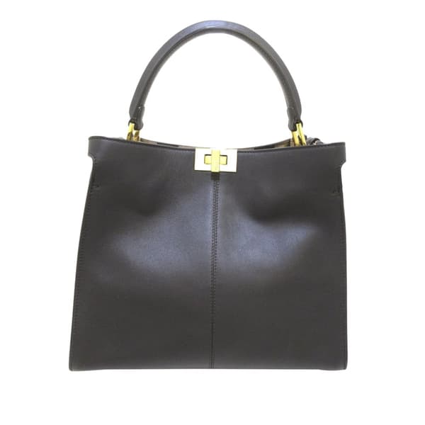 Pre-owned Fendi Peekaboo X Lite Medium Black