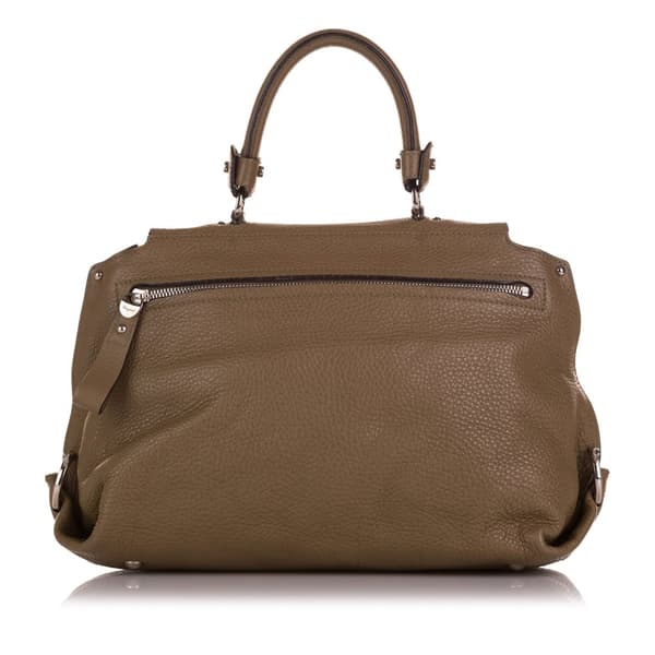 Pre-owned Ferragamo Sofia Leather Satchel Brown