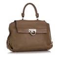 Miniatyrbild 2 av 10: Pre-owned Ferragamo Sofia Leather Satchel Brown