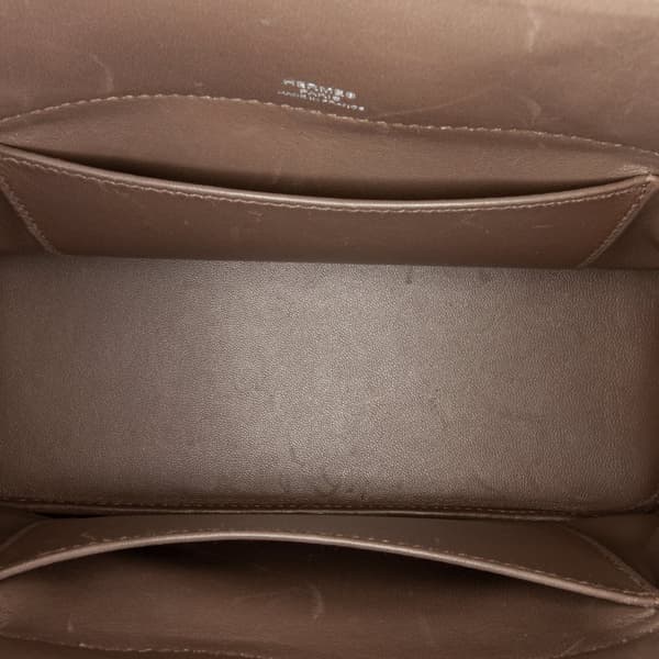 Pre-owned Hermès Evercolor Bolide Secret Gray