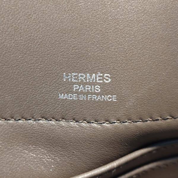 Pre-owned Hermès Evercolor Bolide Secret Gray