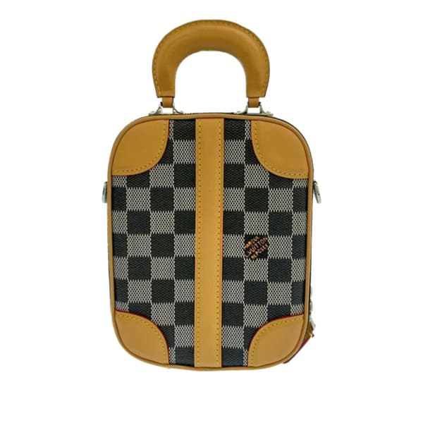 Pre-owned Louis Vuitton Damier Colors Valisette Verticale Gray