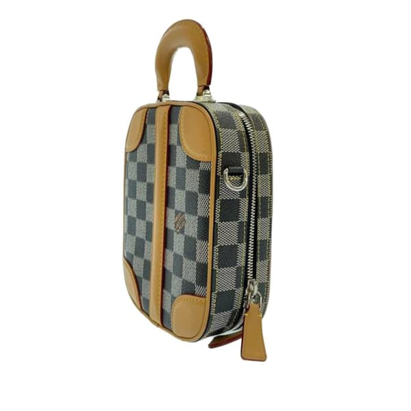 Pre-owned Louis Vuitton Damier Colors Valisette Verticale Gray