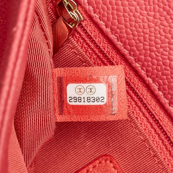Pre-owned Chanel Caviar City Walk Pink