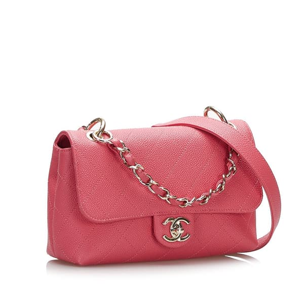 Pre-owned Chanel Caviar City Walk Pink
