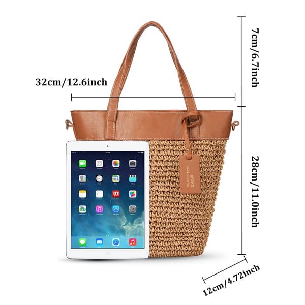 Olki rantalaukku, olkalaukku, kesäinen käsilaukku, kudottava ämpäri raffia laukku, ulkoilu vapaa crossbody laukku