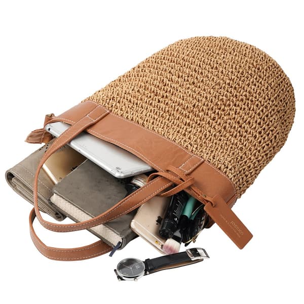 Olki rantalaukku, olkalaukku, kesäinen käsilaukku, kudottava ämpäri raffia laukku, ulkoilu vapaa crossbody laukku