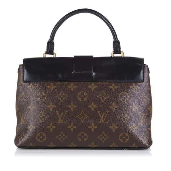 Pre-owned Louis Vuitton Monogram One Handle Flap Satchel Brown