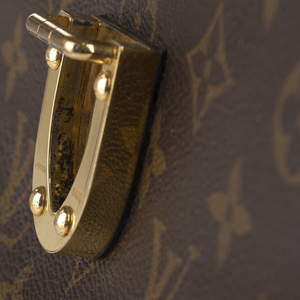 Pre-owned Louis Vuitton Monogram One Handle Flap Satchel Brown