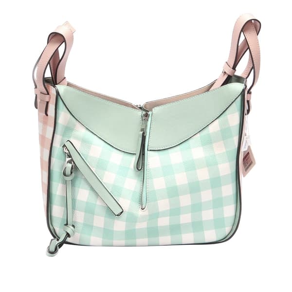 Pre-owned LOEWE Small Hammock Gingham Pink