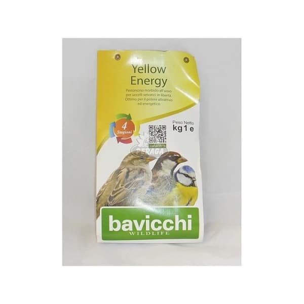 Fågelmat - INGET NAMN - Pastoncino morbido all'uovo - 1 kg - Gul - Energisk