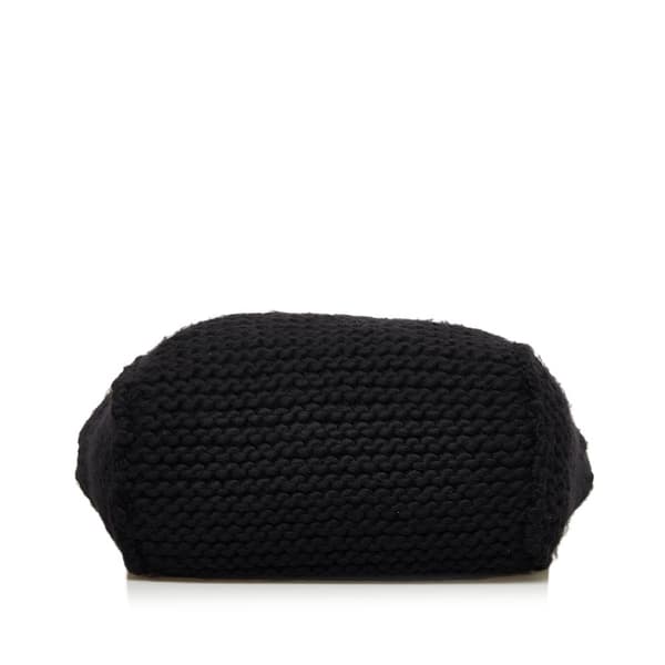 Pre-owned Fendi Wool Satchel Black