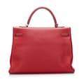 Miniatyrbillede 3 af 10: Pre-owned Hermès Togo Kelly 35 Red