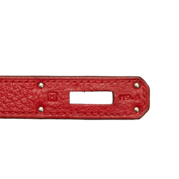 Pre-owned Hermès Togo Kelly 35 Red