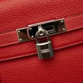 Miniatyrbillede 9 af 10: Pre-owned Hermès Togo Kelly 35 Red