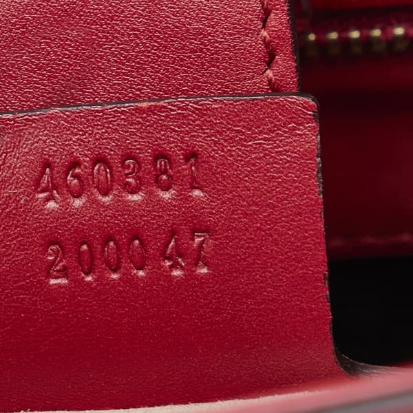 Pre-owned Gucci Sylvie Web Top Handle Satchel Red