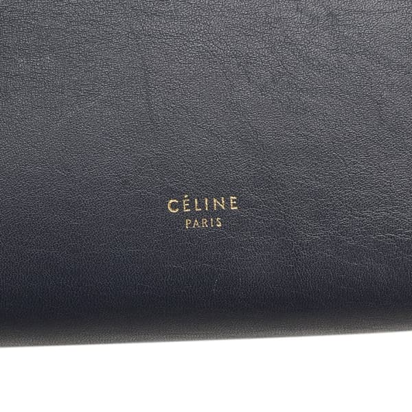 Pre-owned Celine Mini Belt Satchel Blue