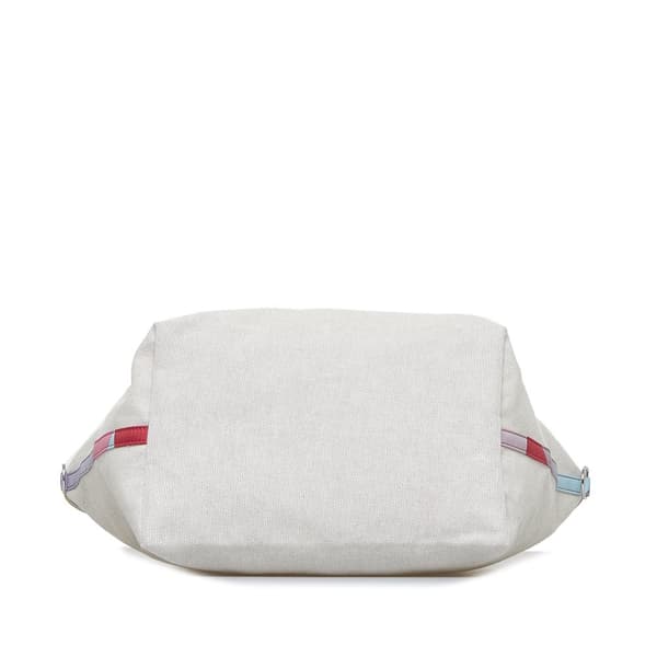 Pre-owned Hermès Toile Petit H So White
