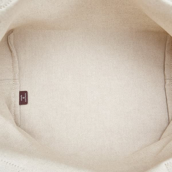 Pre-owned Hermès Toile Petit H So White