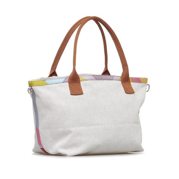 Pre-owned Hermès Toile Petit H So White