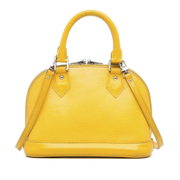 Pre-owned Louis Vuitton Epi Alma BB Yellow