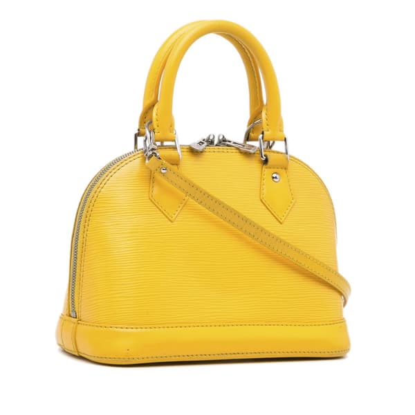 Pre-owned Louis Vuitton Epi Alma BB Yellow