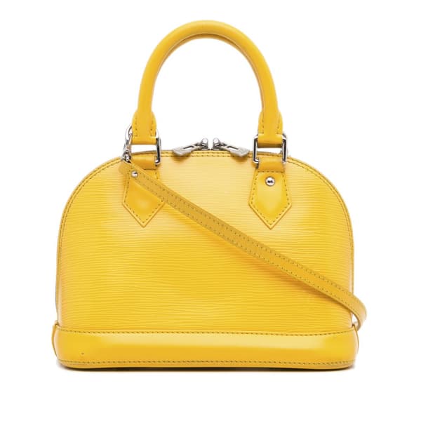 Pre-owned Louis Vuitton Epi Alma BB Yellow