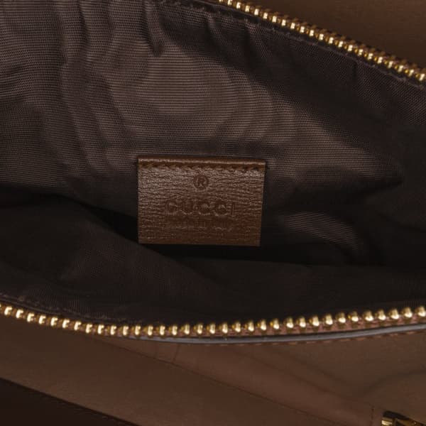 Pre-owned Gucci GG Supreme Azalea Box Bag Brown