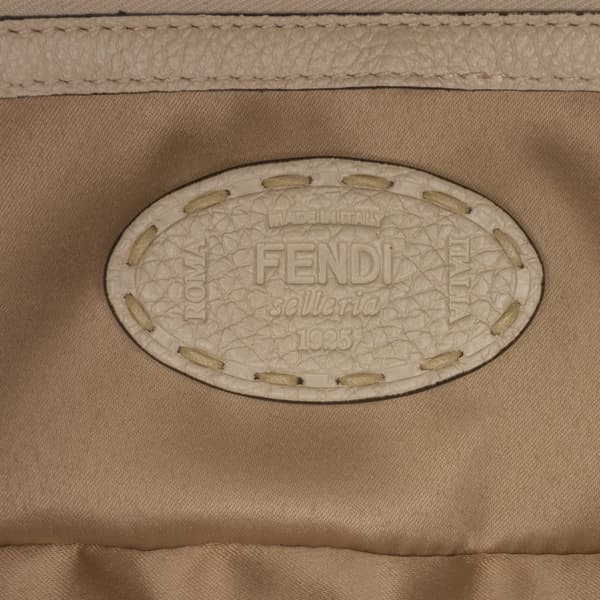Pre-owned Fendi Zucca Wool Selleria Baguette Brown