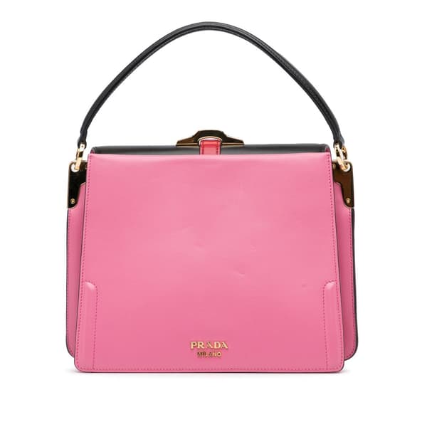 Pre-owned Prada Belle Satchel Pink