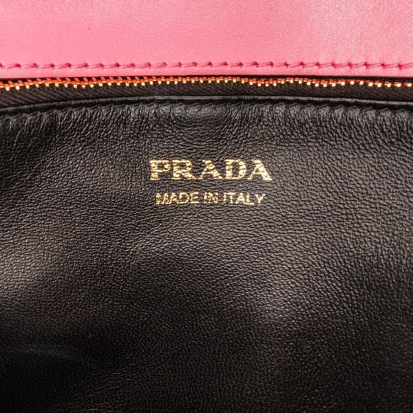 Pre-owned Prada Belle Satchel Pink