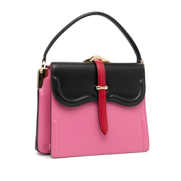 Pre-owned Prada Belle Satchel Pink