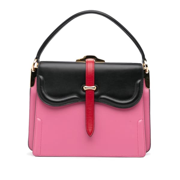Pre-owned Prada Belle Satchel Pink