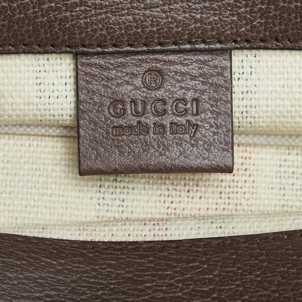 Pre-owned Gucci Small Web Foldable Tote White