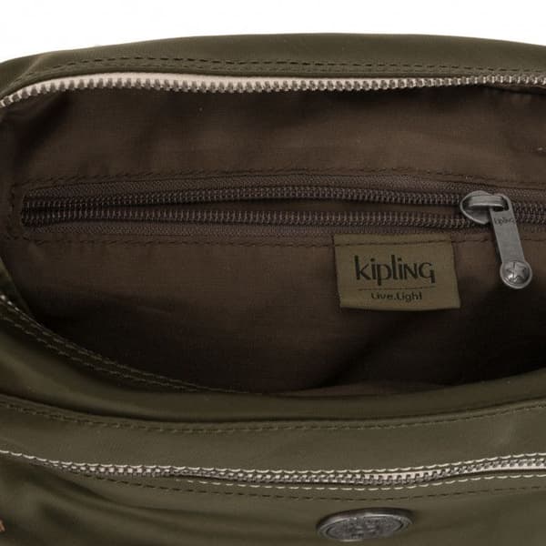 kipling Edgeland Eyes Wide Open Senra Small Crossbody Elevated Green [62228]