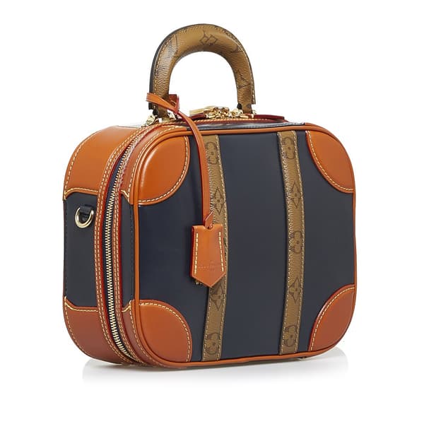 Pre-owned Louis Vuitton Monogram Reverse Valisette PM Blue