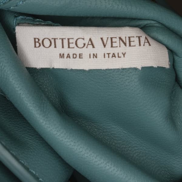 Pre-owned Bottega Veneta Nappa Intrecciato Padded Chain Cassette Satchel Blue