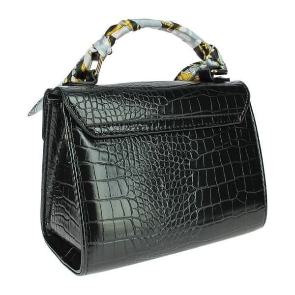 Chic Elegant Crocodile Print Handväska - Gallantry Paris - The Exotic Black